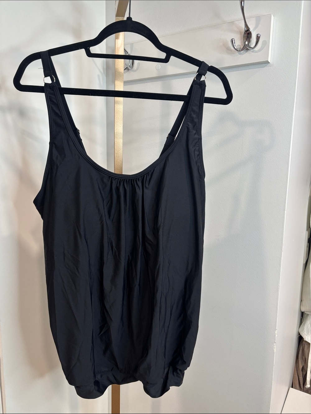 Women’s Black Swim Tankini Top